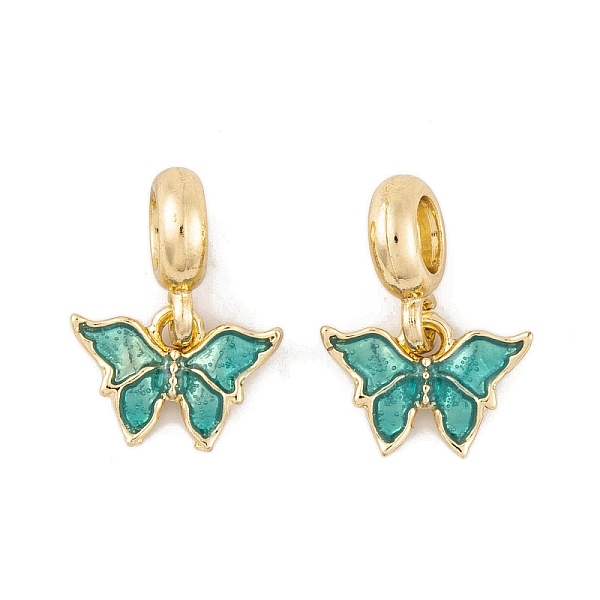 PandaHall Rack Plating Alloy Enamel European Dangle Charms, Butterfly Large Hole Pendants, Dark Turquoise, Golden, 20mm, Butterfly...
PandaHall Rack Plating Alloy Enamel European Dangle Charms, Butterfly Large Hole Pendants, Dark Turquoise, Golden, 20mm, Butterfly...