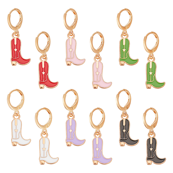 PandaHall ANATTASOUL 6 Pairs 6 Colors Alloy Enamel Boots Dangle Leverback Earrings with Iron Pins, Mixed Color, 32x10.5mm, 1 pair/color..., Multicolor
PandaHall ANATTASOUL 6 Pairs 6 Colors Alloy Enamel Boots Dangle Leverback Earrings with Iron Pins, Mixed Color, 32x10.5mm, 1 pair/color..., Multicolor