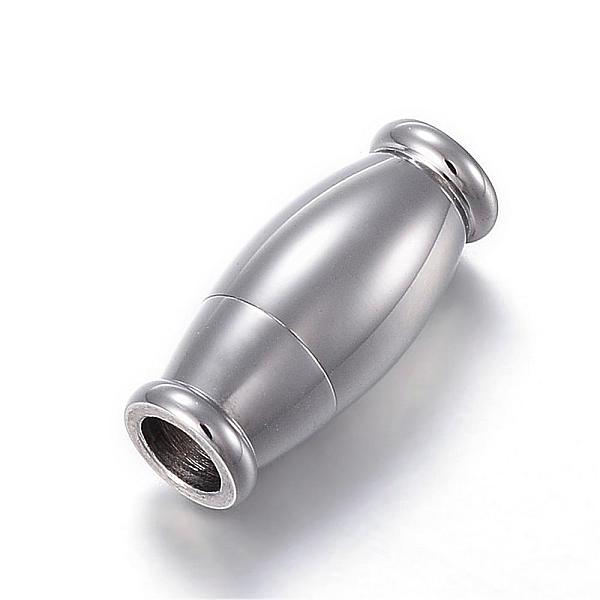 PandaHall 304 Stainless Steel Magnetic Clasps with Glue-in Ends, Oval, Stainless Steel Color, 14x6.5mm, Hole: 3mm 304 Stainless Steel Oval
PandaHall 304 Stainless Steel Magnetic Clasps with Glue-in Ends, Oval, Stainless Steel Color, 14x6.5mm, Hole: 3mm 304 Stainless Steel Oval