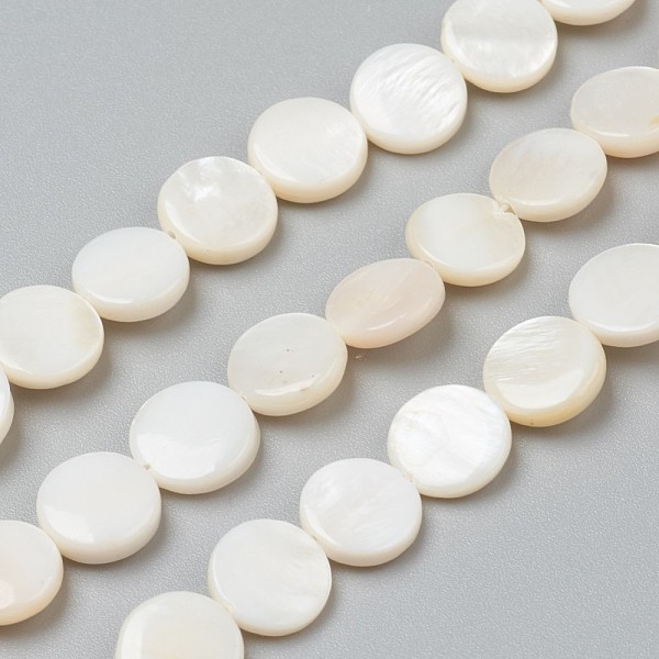 PandaHall Natural Freshwater Shell Beads, Flat Round, 10x3~6mm, Hole: 0.5mm, about 39pcs/strand, 15.16 inch(38.5cm) Freshwater Shell Flat...
PandaHall Natural Freshwater Shell Beads, Flat Round, 10x3~6mm, Hole: 0.5mm, about 39pcs/strand, 15.16 inch(38.5cm) Freshwater Shell Flat...