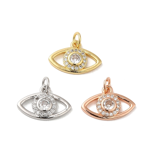 PandaHall Brass Cubic Zirconia European Dangle Charms, Large Hole Pendants, Cadmium Free & Lead Free, Evil Eye, Mixed Color, 11.5x17x3mm..., Clear
PandaHall Brass Cubic Zirconia European Dangle Charms, Large Hole Pendants, Cadmium Free & Lead Free, Evil Eye, Mixed Color, 11.5x17x3mm..., Clear