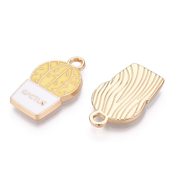 PandaHall Alloy Enamel Pendants, Light Gold, Cactus, Champagne Yellow, 22x13x2mm, Hole: 2.5mm Alloy+Enamel Others Yellow
PandaHall Alloy Enamel Pendants, Light Gold, Cactus, Champagne Yellow, 22x13x2mm, Hole: 2.5mm Alloy+Enamel Others Yellow