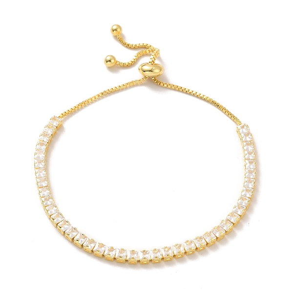 PandaHall Clear Cubic Zirconia Tennis Bracelet with Box Chains, Adjustable Slider Bracelet for Women, Cadmium Free & Lead Free, Real 18K...
PandaHall Clear Cubic Zirconia Tennis Bracelet with Box Chains, Adjustable Slider Bracelet for Women, Cadmium Free & Lead Free, Real 18K...