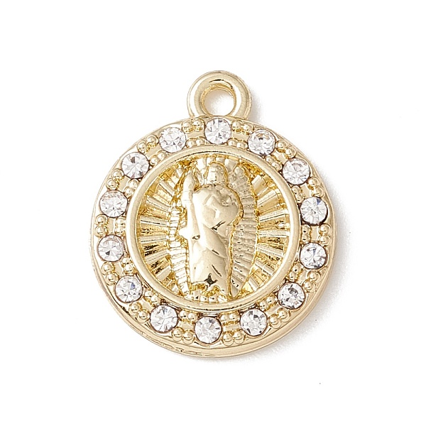 PandaHall Alloy Micro Pave Cubic Zirconia Pendants, Flat Round with Virgin Mary, Light Gold, 15x12.5x2.5mm, Hole: 1.4mm Alloy+Cubic Zirconia..., Clear
PandaHall Alloy Micro Pave Cubic Zirconia Pendants, Flat Round with Virgin Mary, Light Gold, 15x12.5x2.5mm, Hole: 1.4mm Alloy+Cubic Zirconia..., Clear