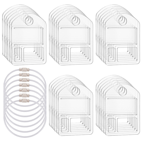 PandaHall BENECREAT 30Pcs Acrylic Thread Winding Boards, with 6Pcs Stainless Steel Wire Keychain Clasps, Clear, Board: 41.5x31.5x3mm, Hole...
PandaHall BENECREAT 30Pcs Acrylic Thread Winding Boards, with 6Pcs Stainless Steel Wire Keychain Clasps, Clear, Board: 41.5x31.5x3mm, Hole...