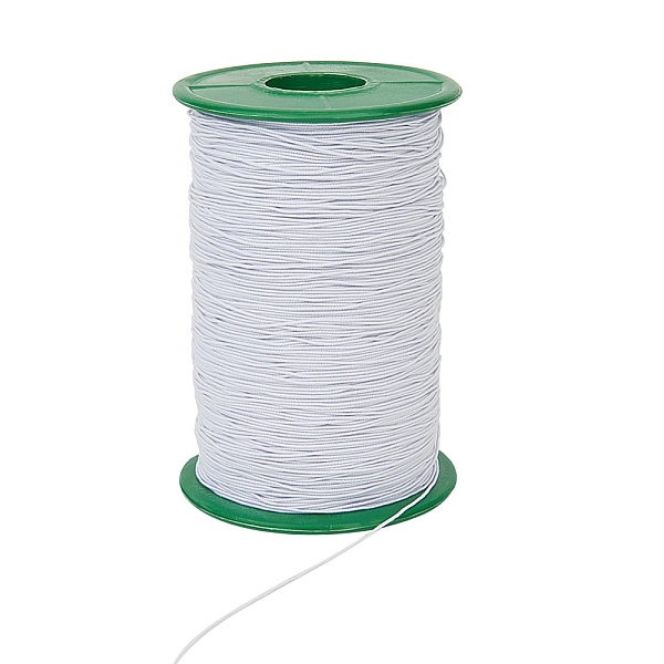 PandaHall Round Elastic Cord, with Polyester Outside and Rubber Inside, White, 0.5mm, about 380~400m/roll Elastic Fibre Round White
PandaHall Round Elastic Cord, with Polyester Outside and Rubber Inside, White, 0.5mm, about 380~400m/roll Elastic Fibre Round White