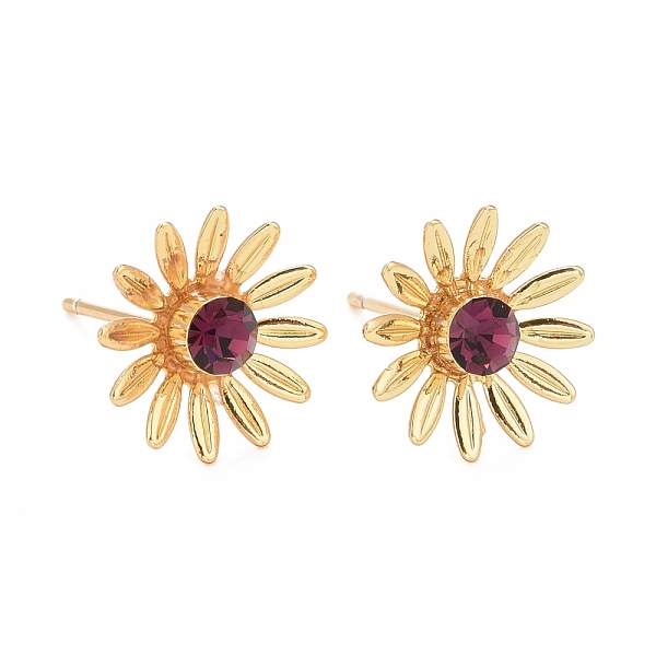 PandaHall Brown Cubic Zirconia Sunflower Stud Earrings, Rack Plating Brass Jewelry for Women, Cadmium Free & Lead Free & Nickle Free, Real...
PandaHall Brown Cubic Zirconia Sunflower Stud Earrings, Rack Plating Brass Jewelry for Women, Cadmium Free & Lead Free & Nickle Free, Real...