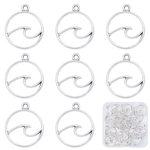 PandaHall SUNNYCLUE 1 Box 30Pcs Alloy Wave Charms Silver Ocean Waves Charm Bulk Round Openwork Sea Surfer Charm for Jewellery Making Charms...
PandaHall SUNNYCLUE 1 Box 30Pcs Alloy Wave Charms Silver Ocean Waves Charm Bulk Round Openwork Sea Surfer Charm for Jewellery Making Charms...