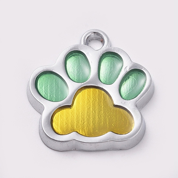 PandaHall Alloy Enamel Pendants, Two Tone, Dog Paw Prints, Platinum, Gold, 17.7x16.6x2mm, Hole: 2mm Alloy+Enamel Others Gold
PandaHall Alloy Enamel Pendants, Two Tone, Dog Paw Prints, Platinum, Gold, 17.7x16.6x2mm, Hole: 2mm Alloy+Enamel Others Gold