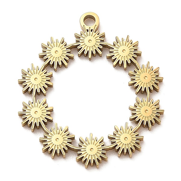 PandaHall Ion Plating(IP) 304 Stainless Steel Pendants, Sun Charm, Golden, 25x20x1mm, Hole: 1.4mm. 304 Stainless Steel Sun
PandaHall Ion Plating(IP) 304 Stainless Steel Pendants, Sun Charm, Golden, 25x20x1mm, Hole: 1.4mm. 304 Stainless Steel Sun