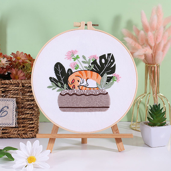 PandaHall Flower DIY Embroidery Kits, Including Printed Fabric, Embroidery Thread & Needles, Embroidery Hoop, Dark Green, 200mm Cloth Cat...
PandaHall Flower DIY Embroidery Kits, Including Printed Fabric, Embroidery Thread & Needles, Embroidery Hoop, Dark Green, 200mm Cloth Cat...