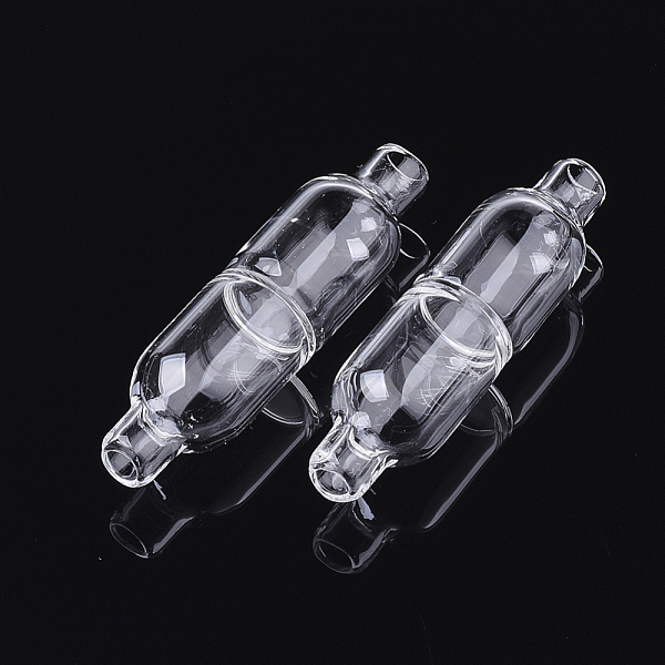PandaHall Handmade Blown Glass Beads, Clear, 58~60x16mm, Hole: 4.5~5.5mm Glass Others Clear
PandaHall Handmade Blown Glass Beads, Clear, 58~60x16mm, Hole: 4.5~5.5mm Glass Others Clear