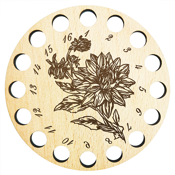 PandaHall 16-Position Wood Embroidery Thread Storage Trays, Laser Cut Thread Spool Organizer Holder, Flat Round, 100x3mm, Hole: 10mm Wood...
PandaHall 16-Position Wood Embroidery Thread Storage Trays, Laser Cut Thread Spool Organizer Holder, Flat Round, 100x3mm, Hole: 10mm Wood...