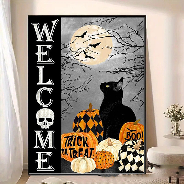 PandaHall DIY Halloween Theme Diamond Painting Kit, Including Resin Rhinestones Bag, Diamond Sticky Pen, Tray Plate and Glue Clay, Cat Shape...
PandaHall DIY Halloween Theme Diamond Painting Kit, Including Resin Rhinestones Bag, Diamond Sticky Pen, Tray Plate and Glue Clay, Cat Shape...