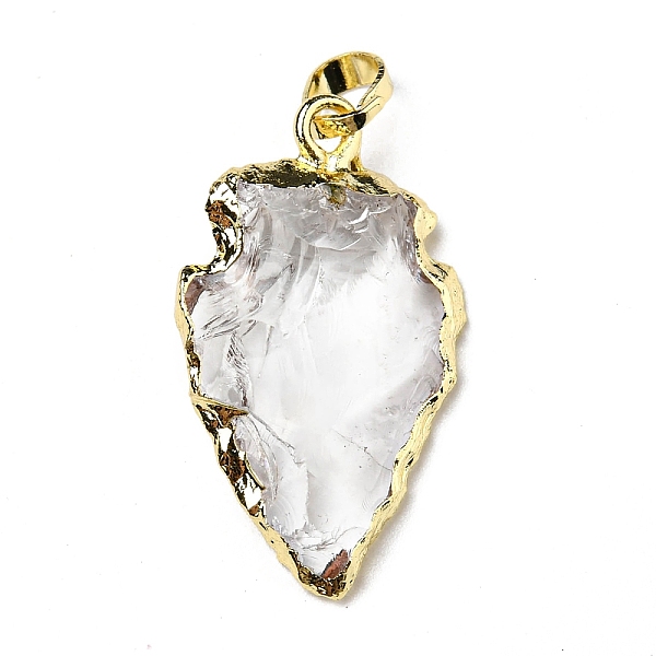 PandaHall Natural Quartz Crystal Pendants, Rock Crystal Pendants, Dyed, with Brass Findings, Arrowhead, Golden, Clear, 29~38x15~20x7~11mm...
PandaHall Natural Quartz Crystal Pendants, Rock Crystal Pendants, Dyed, with Brass Findings, Arrowhead, Golden, Clear, 29~38x15~20x7~11mm...