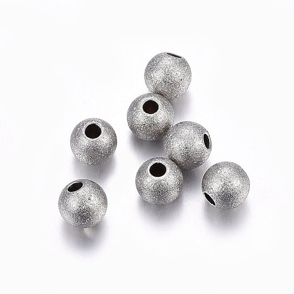 PandaHall 304 Stainless Steel Textured Beads, Round, Stainless Steel Color, 5x4.5mm, Hole: 1.5mm 304 Stainless Steel Round
PandaHall 304 Stainless Steel Textured Beads, Round, Stainless Steel Color, 5x4.5mm, Hole: 1.5mm 304 Stainless Steel Round