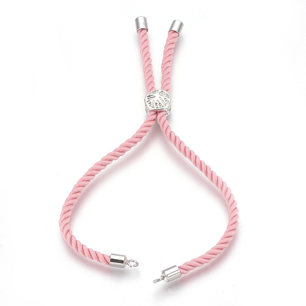PandaHall Cotton Cord Bracelet Making, with Brass Findings, Flat Round with Tree of Life, Pink, 8-5/8 inch(22cm), Hole: 2mm Cotton Pink
PandaHall Cotton Cord Bracelet Making, with Brass Findings, Flat Round with Tree of Life, Pink, 8-5/8 inch(22cm), Hole: 2mm Cotton Pink