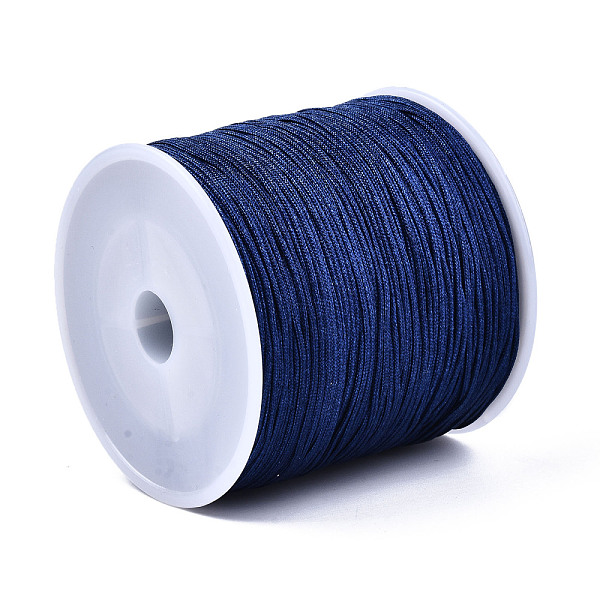 PandaHall Nylon Thread, Chinese Knotting Cord, Midnight Blue, 0.8mm, about 109.36 yards(100m)/roll Nylon Blue
PandaHall Nylon Thread, Chinese Knotting Cord, Midnight Blue, 0.8mm, about 109.36 yards(100m)/roll Nylon Blue