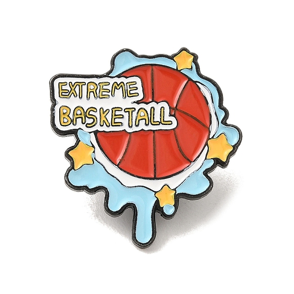 PandaHall Black Alloy Brooches, Enamel Pins, for Backpack Clothes, Basketball, 27x25.5x1.5mm Alloy Basketball
PandaHall Black Alloy Brooches, Enamel Pins, for Backpack Clothes, Basketball, 27x25.5x1.5mm Alloy Basketball