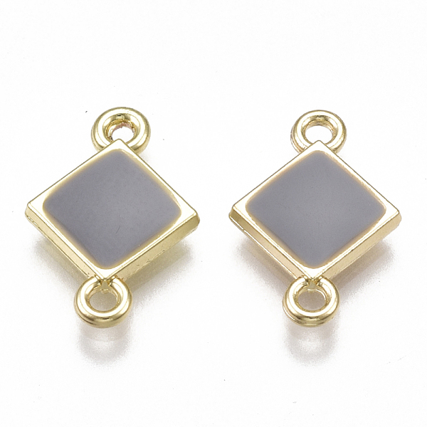 PandaHall Alloy Links connectors, with Enamel, Rhombus, Light Gold, Slate Gray, 17x11.5x2mm, Hole: 1.5mm Alloy+Enamel Rhombus Gray
PandaHall Alloy Links connectors, with Enamel, Rhombus, Light Gold, Slate Gray, 17x11.5x2mm, Hole: 1.5mm Alloy+Enamel Rhombus Gray
