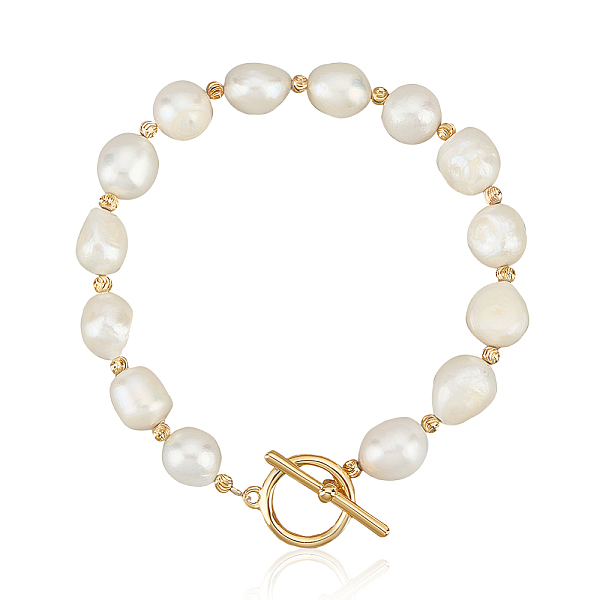 PandaHall ANATTASOUL Natural Pearl Beaded Bracelet with Brass Clasp for Women, Antique White, 7-7/8 inch(20.1cm), 1Pc/box Pearl
PandaHall ANATTASOUL Natural Pearl Beaded Bracelet with Brass Clasp for Women, Antique White, 7-7/8 inch(20.1cm), 1Pc/box Pearl