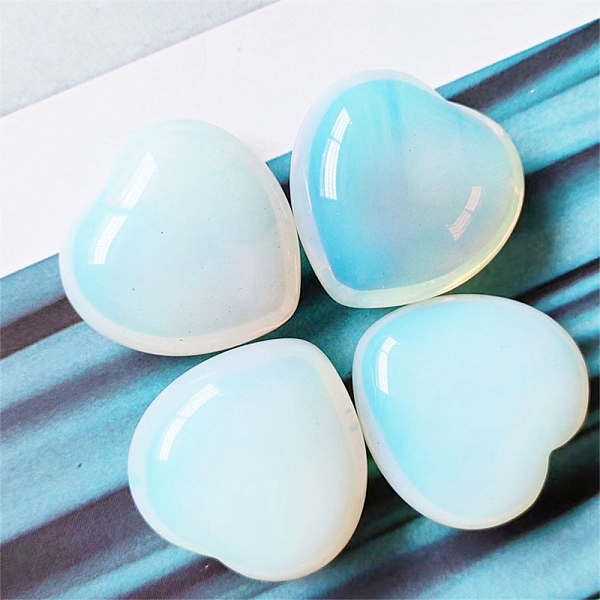 PandaHall Synthetic Opalite Healing Stones, Heart Love Stones, Pocket Palm Stones for Reiki Ealancing, 30x30x15mm Opalite Heart
PandaHall Synthetic Opalite Healing Stones, Heart Love Stones, Pocket Palm Stones for Reiki Ealancing, 30x30x15mm Opalite Heart