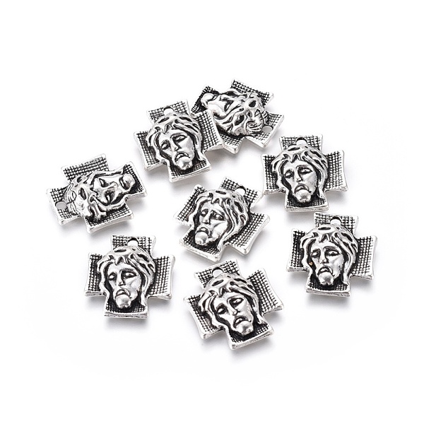 PandaHall Tibetan Style Alloy Cross with Jesus Alloy Pendants for Easter Jewelry, Cadmium Free & Nickel Free & Lead Free, Antique Silver...
PandaHall Tibetan Style Alloy Cross with Jesus Alloy Pendants for Easter Jewelry, Cadmium Free & Nickel Free & Lead Free, Antique Silver...