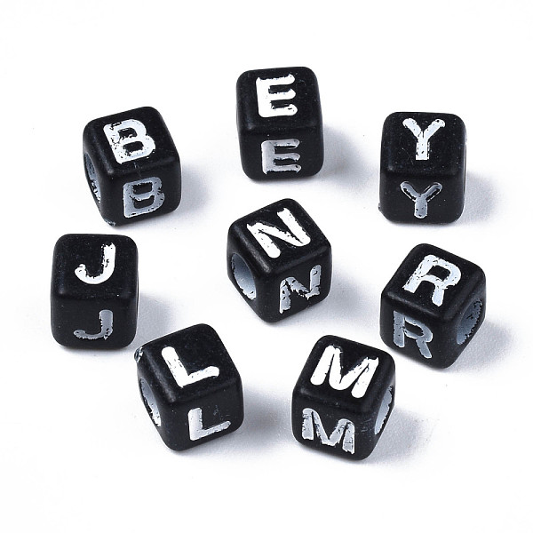 PandaHall Craft Style Acrylic Beads, Cube, Black & White, Random Mixed Letters, 6x6x6mm, Hole: 3mm, about 2995pcs/500g Acrylic Letter Black
PandaHall Craft Style Acrylic Beads, Cube, Black & White, Random Mixed Letters, 6x6x6mm, Hole: 3mm, about 2995pcs/500g Acrylic Letter Black