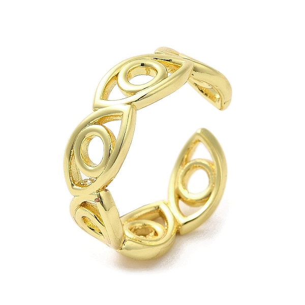 PandaHall Rack Plating Brass Finger Ring, Cuff Ring, Long-Lasting Plated, Cadmium Free & Lead Free, Eye, Real 18K Gold Plated, US Size 7 1/4...
PandaHall Rack Plating Brass Finger Ring, Cuff Ring, Long-Lasting Plated, Cadmium Free & Lead Free, Eye, Real 18K Gold Plated, US Size 7 1/4...