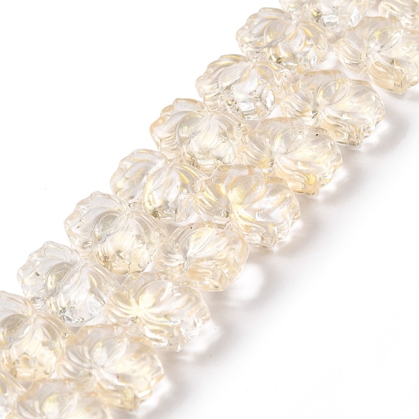 PandaHall Transparent Glass Beads Strands, Lotus, Light Goldenrod Yellow, 10x14x7mm, Hole: 0.8mm, about 38pcs/strand, 14.17 inch(36cm) Glass...
PandaHall Transparent Glass Beads Strands, Lotus, Light Goldenrod Yellow, 10x14x7mm, Hole: 0.8mm, about 38pcs/strand, 14.17 inch(36cm) Glass...