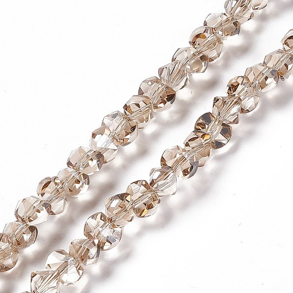 PandaHall Transparent Electroplate Glass Beads Strands, Pearl Luster Plated, Faceted, Bowknot, Peru, 6x8x7.5mm, Hole: 1.5mm, about..., Brown
PandaHall Transparent Electroplate Glass Beads Strands, Pearl Luster Plated, Faceted, Bowknot, Peru, 6x8x7.5mm, Hole: 1.5mm, about..., Brown