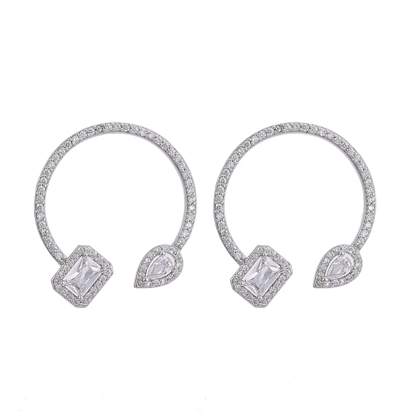 PandaHall Brass Micro Pave Clear Cubic Zirconia Stud Earrings, Half Hoop Earrings, with Plastic Ear Nut, Long-Lasting Plated, Rectangle and...
PandaHall Brass Micro Pave Clear Cubic Zirconia Stud Earrings, Half Hoop Earrings, with Plastic Ear Nut, Long-Lasting Plated, Rectangle and...