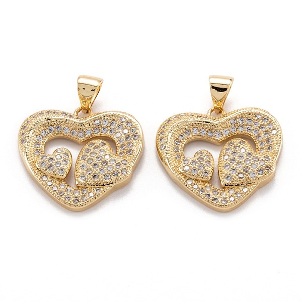 PandaHall Brass Micro Pave Clear Cubic Zirconia Beads Pendant, Long-Lasting Plated, Heart, Real 18K Gold Plated, 19.5x20.5x3mm, Hole...
PandaHall Brass Micro Pave Clear Cubic Zirconia Beads Pendant, Long-Lasting Plated, Heart, Real 18K Gold Plated, 19.5x20.5x3mm, Hole...