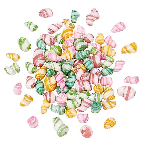 PandaHall Dyed Natural Spiral Shell Beads, Nuggets, Mixed Color, 13~22x7~14mm, Hole: 1mm, 5colors, 20pcs/color, 100pcs/box Spiral Shell..., Multicolor
PandaHall Dyed Natural Spiral Shell Beads, Nuggets, Mixed Color, 13~22x7~14mm, Hole: 1mm, 5colors, 20pcs/color, 100pcs/box Spiral Shell..., Multicolor