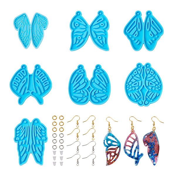 PandaHall Mega Pet 7Pcs 7 Style Butterfly DIY Pendant Silicone Molds, for Earring Making, with Brass 120Pcs Open Jump Rings & 60Pcs Earring...
PandaHall Mega Pet 7Pcs 7 Style Butterfly DIY Pendant Silicone Molds, for Earring Making, with Brass 120Pcs Open Jump Rings & 60Pcs Earring...