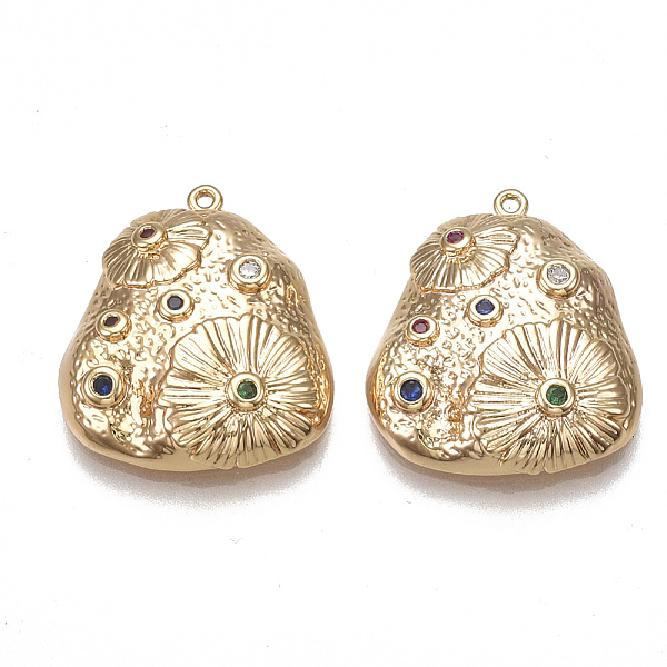 PandaHall Brass Pendants, Nickel Free, Real 18K Gold Plated, with Cubic Zirconia, Colorful, Nuggets, 20x17.5x4.5mm, Hole: 0.9mm Brass+Cubic...
PandaHall Brass Pendants, Nickel Free, Real 18K Gold Plated, with Cubic Zirconia, Colorful, Nuggets, 20x17.5x4.5mm, Hole: 0.9mm Brass+Cubic...