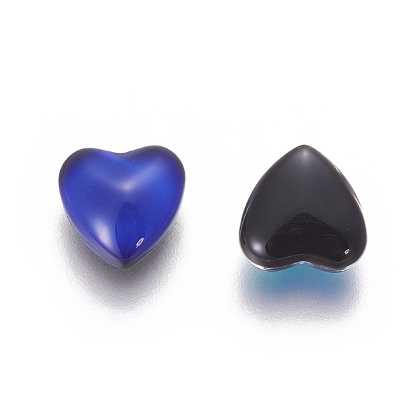PandaHall Glass Cabochons, Changing Color Mood Cabochons, Heart, Colorful, 10x10x4.8mm Glass Heart
PandaHall Glass Cabochons, Changing Color Mood Cabochons, Heart, Colorful, 10x10x4.8mm Glass Heart