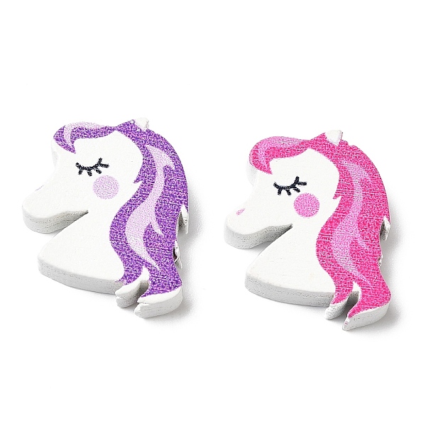 PandaHall Spray Painted Natural Wood Beads, Unicorn, Mixed Color, 23.5x19x4.5mm, Hole: 2mm Wood Unicorn Multicolor
PandaHall Spray Painted Natural Wood Beads, Unicorn, Mixed Color, 23.5x19x4.5mm, Hole: 2mm Wood Unicorn Multicolor
