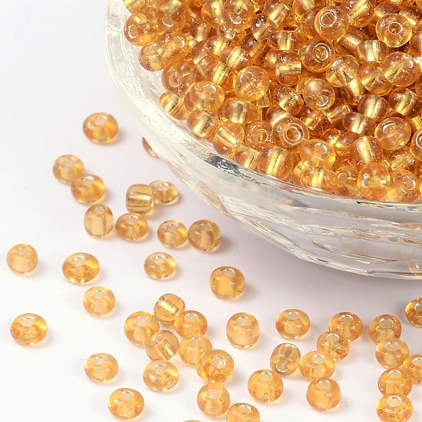 PandaHall 6/0 Round Silver Lined Round Hole Glass Seed Beads, Goldenrod, 4mm, Hole: 1.5mm, about 496pcs/50g Glass Gold
PandaHall 6/0 Round Silver Lined Round Hole Glass Seed Beads, Goldenrod, 4mm, Hole: 1.5mm, about 496pcs/50g Glass Gold