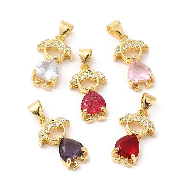 PandaHall Real 16K Gold Plated Brass Micro Pave Cubic Zirconia Pendants, with Glass, Girl Charms, Mixed Color, 18x11x4.5mm, Hole: 4.5x3.5mm..., Multicolor
PandaHall Real 16K Gold Plated Brass Micro Pave Cubic Zirconia Pendants, with Glass, Girl Charms, Mixed Color, 18x11x4.5mm, Hole: 4.5x3.5mm..., Multicolor