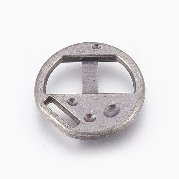PandaHall Alloy Clasps, For Leather Cord Bracelets Making, Flat Round, Antique Silver, 17x2mm, Fit for 6mm wide Leather Cord Alloy
PandaHall Alloy Clasps, For Leather Cord Bracelets Making, Flat Round, Antique Silver, 17x2mm, Fit for 6mm wide Leather Cord Alloy