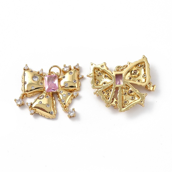 PandaHall Brass Micro Pave Cubic Zirconia Pendants, Real 18K Gold Plated, with Jump Ring, Bowknot Charms, Pink, 22.5x24.5x4mm, Hole: 3.6mm...
PandaHall Brass Micro Pave Cubic Zirconia Pendants, Real 18K Gold Plated, with Jump Ring, Bowknot Charms, Pink, 22.5x24.5x4mm, Hole: 3.6mm...