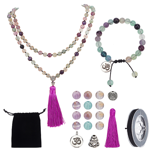 PandaHall SUNNYCLUE DIY Jewelry Making Kits, Including Natural Fluorite Beads, Polyester Tassel Pendant Decorations, Alloy Pendants and...
PandaHall SUNNYCLUE DIY Jewelry Making Kits, Including Natural Fluorite Beads, Polyester Tassel Pendant Decorations, Alloy Pendants and...