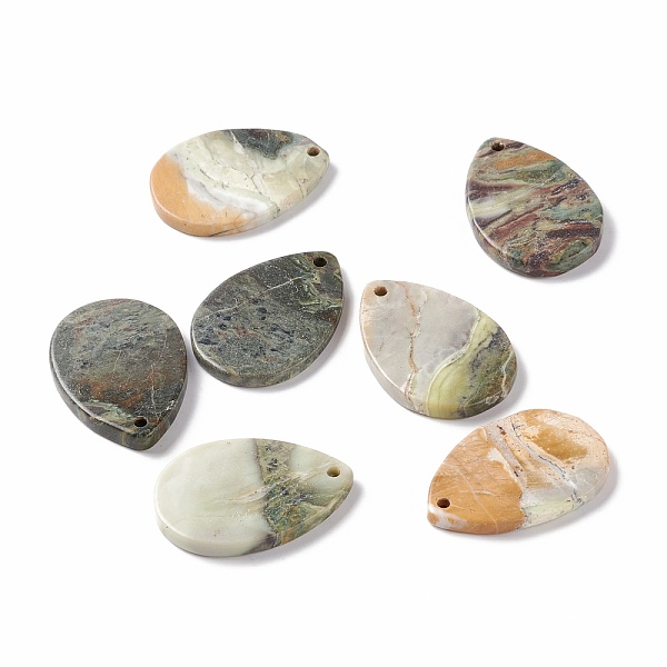 PandaHall Natural Polychrome Jasper/Picasso Stone/Picasso Jasper Pendants, Teardrop, 38~39x26.5~27x3.5~5mm, Hole: 1.8~2.5mm Picasso Jasper...
PandaHall Natural Polychrome Jasper/Picasso Stone/Picasso Jasper Pendants, Teardrop, 38~39x26.5~27x3.5~5mm, Hole: 1.8~2.5mm Picasso Jasper...