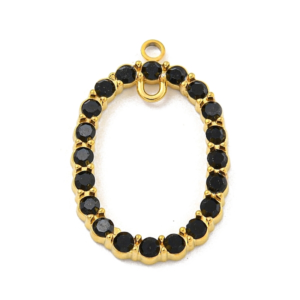 PandaHall Golden Plated 304 Stainless Steel Links Connector Charms, with Rhinestone, Oval, Jet, 23.5x15.5x2.5mm, Hole: 1.4mm & 1.6mm..., Black
PandaHall Golden Plated 304 Stainless Steel Links Connector Charms, with Rhinestone, Oval, Jet, 23.5x15.5x2.5mm, Hole: 1.4mm & 1.6mm..., Black