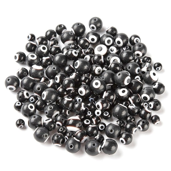 PandaHall 3 Strands 3 Style Handmade Evil Eye Lampwork Round Bead Strands, Black, 6~10mm, Hole: 1mm, about 39~65pcs/strand, 14.17~14.96 inch...
PandaHall 3 Strands 3 Style Handmade Evil Eye Lampwork Round Bead Strands, Black, 6~10mm, Hole: 1mm, about 39~65pcs/strand, 14.17~14.96 inch...
