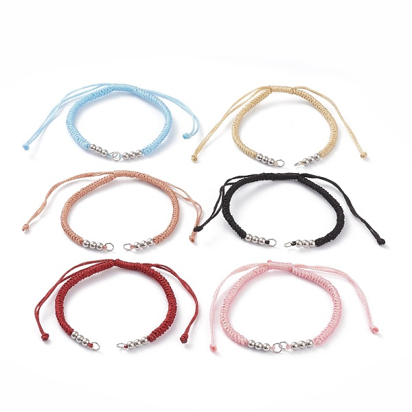 PandaHall Adjustable Braided Polyester Cord Bracelet Making, with 304 Stainless Steel Jump Rings and Smooth Round Beads, Mixed Color, Single..., Multicolor
PandaHall Adjustable Braided Polyester Cord Bracelet Making, with 304 Stainless Steel Jump Rings and Smooth Round Beads, Mixed Color, Single..., Multicolor