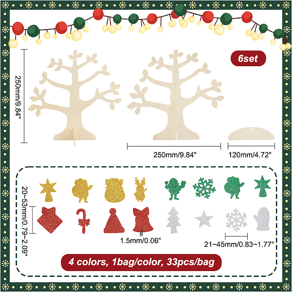 PandaHall AHANDMAKER 6 Sets Christmas Tree Foam Sticker, 4 Color Self Adhesive Santa Sticker with 3D Tree Display Snowflake Star Christmas..., Multicolor
PandaHall AHANDMAKER 6 Sets Christmas Tree Foam Sticker, 4 Color Self Adhesive Santa Sticker with 3D Tree Display Snowflake Star Christmas..., Multicolor