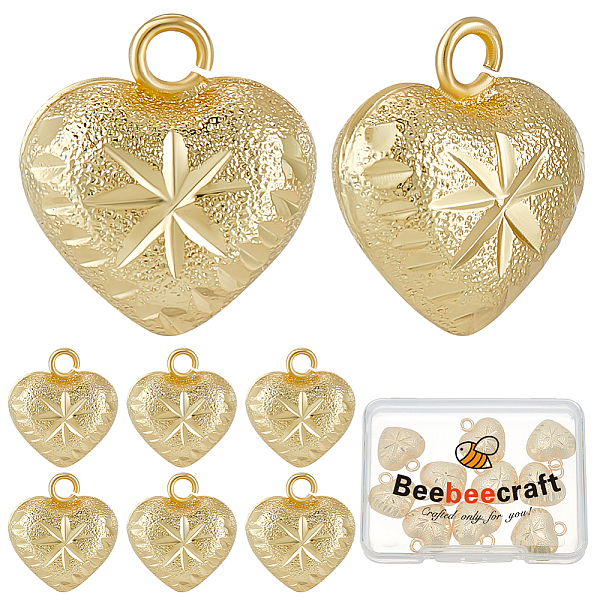 PandaHall Beebeecraft 10Pcs Rack Plating Brass Pendants, Long-Lasting Plated, Cadmium Free & Lead Free, Puffed Heart Charms, Real 18K Gold...
PandaHall Beebeecraft 10Pcs Rack Plating Brass Pendants, Long-Lasting Plated, Cadmium Free & Lead Free, Puffed Heart Charms, Real 18K Gold...