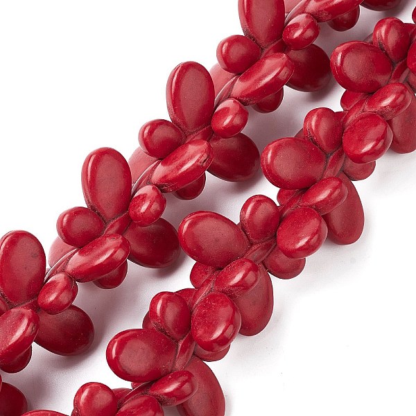 PandaHall Synthetic Turquoise Beads Strands, Dyed, Butterfly, FireBrick, 25x35x6.5mm, Hole: 1.5mm, about 27pcs/strand, 16.93''(43cm), about..., Red
PandaHall Synthetic Turquoise Beads Strands, Dyed, Butterfly, FireBrick, 25x35x6.5mm, Hole: 1.5mm, about 27pcs/strand, 16.93''(43cm), about..., Red